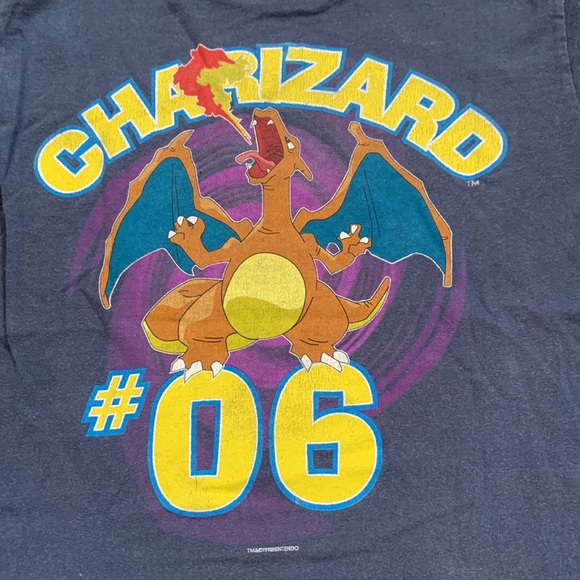 Vintage Charizard Long Sleeve Shirt #06 Who’s That Pokeman 1999 Nintendo - Picture 8 of 8